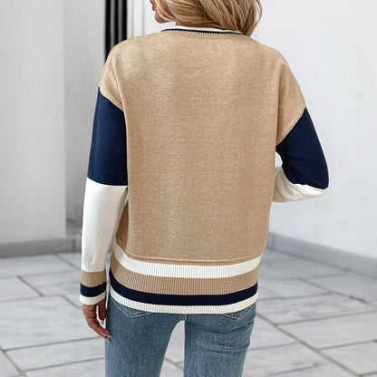 Long Sleeve Crew Neck Knit Top