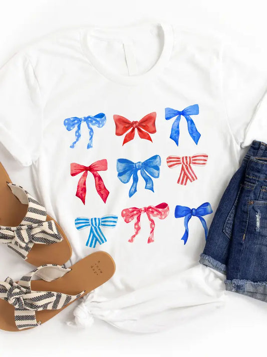 Patriotic Bow Tee