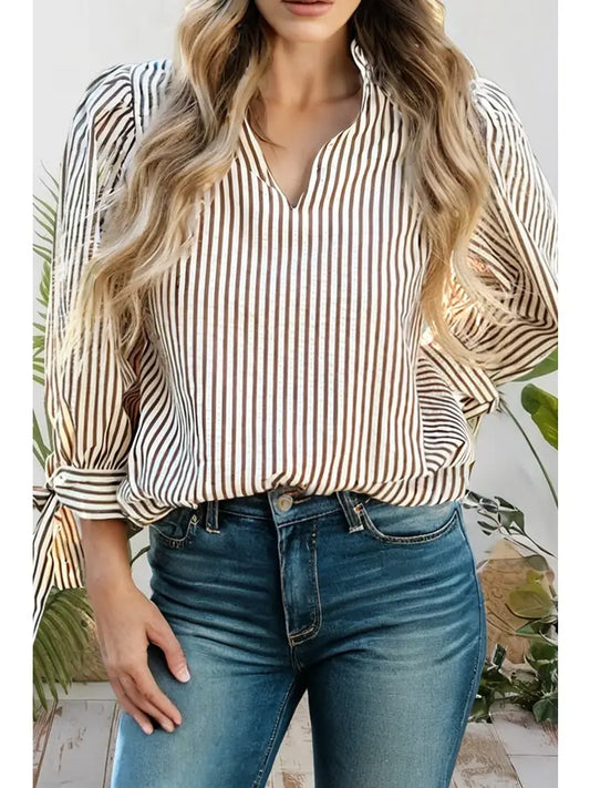 Frill V Neck Blouse
